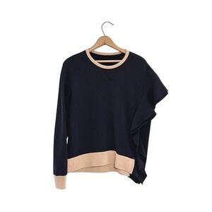 N°21‎ Black & Tan One Long Sleeve / One Short Flutter - Size 8